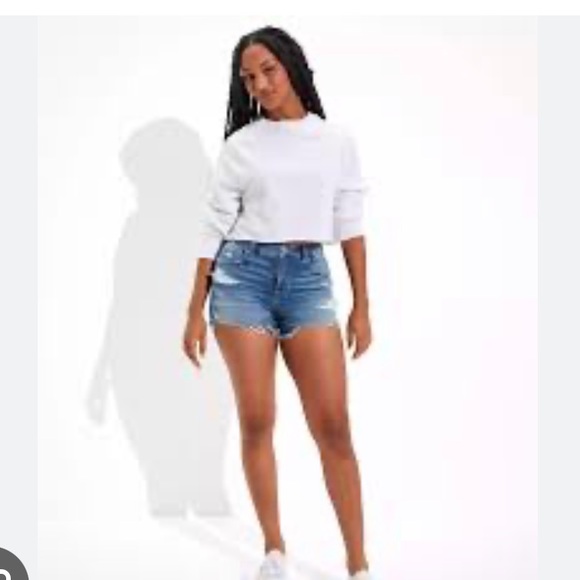 American Eagle jean shorts size 2 - Picture 1 of 7